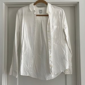 J. Crew White Button Down Size S